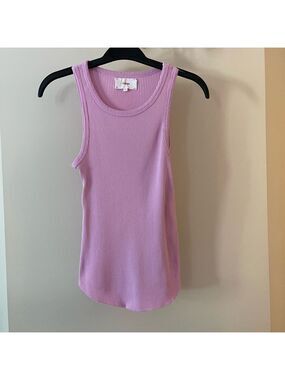 XIRENA PINK RIBBED TANK